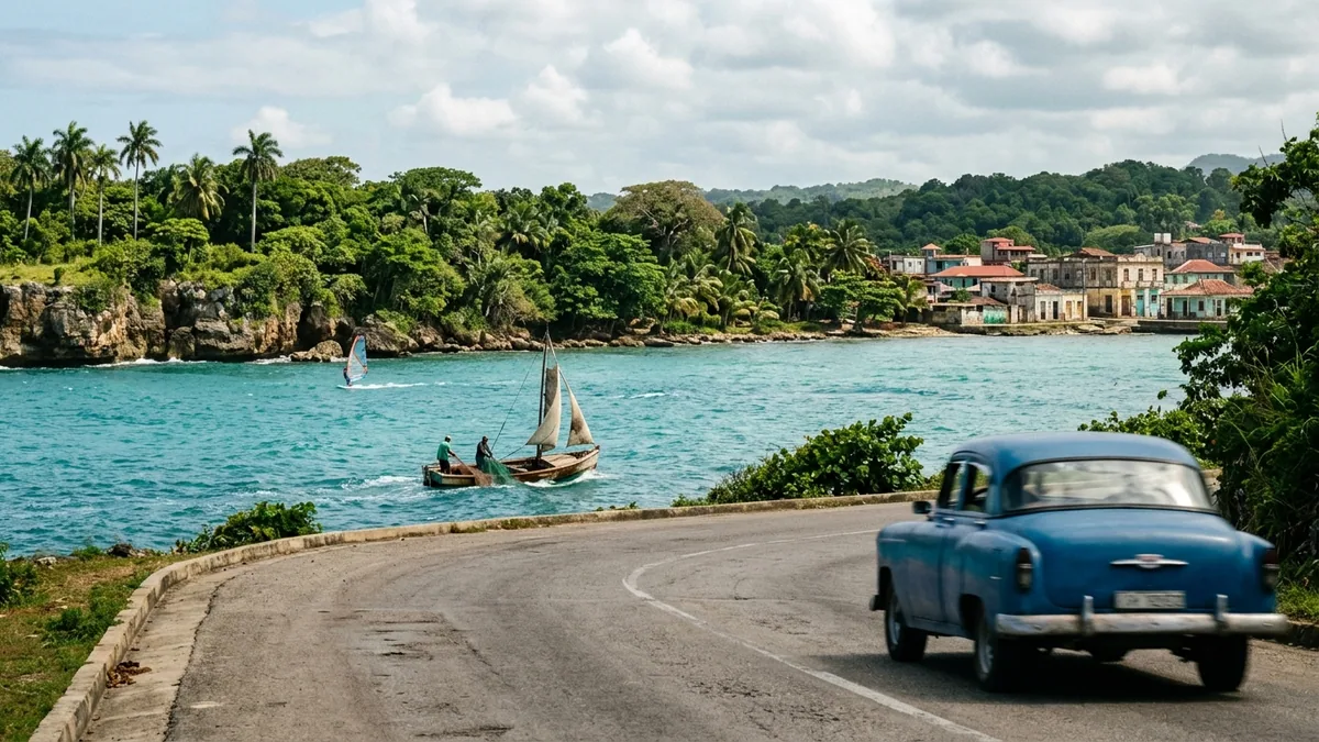 Sentier traversant une végétation tropicale humide, vue complémentaire pour Cuba voyage nature mer