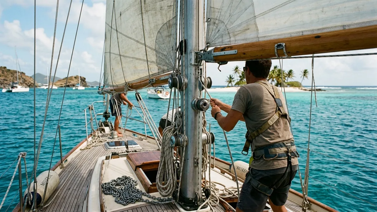 Côte tropicale et reliefs observés pendant un voyage actif, vue complémentaire pour Grenadines voilier