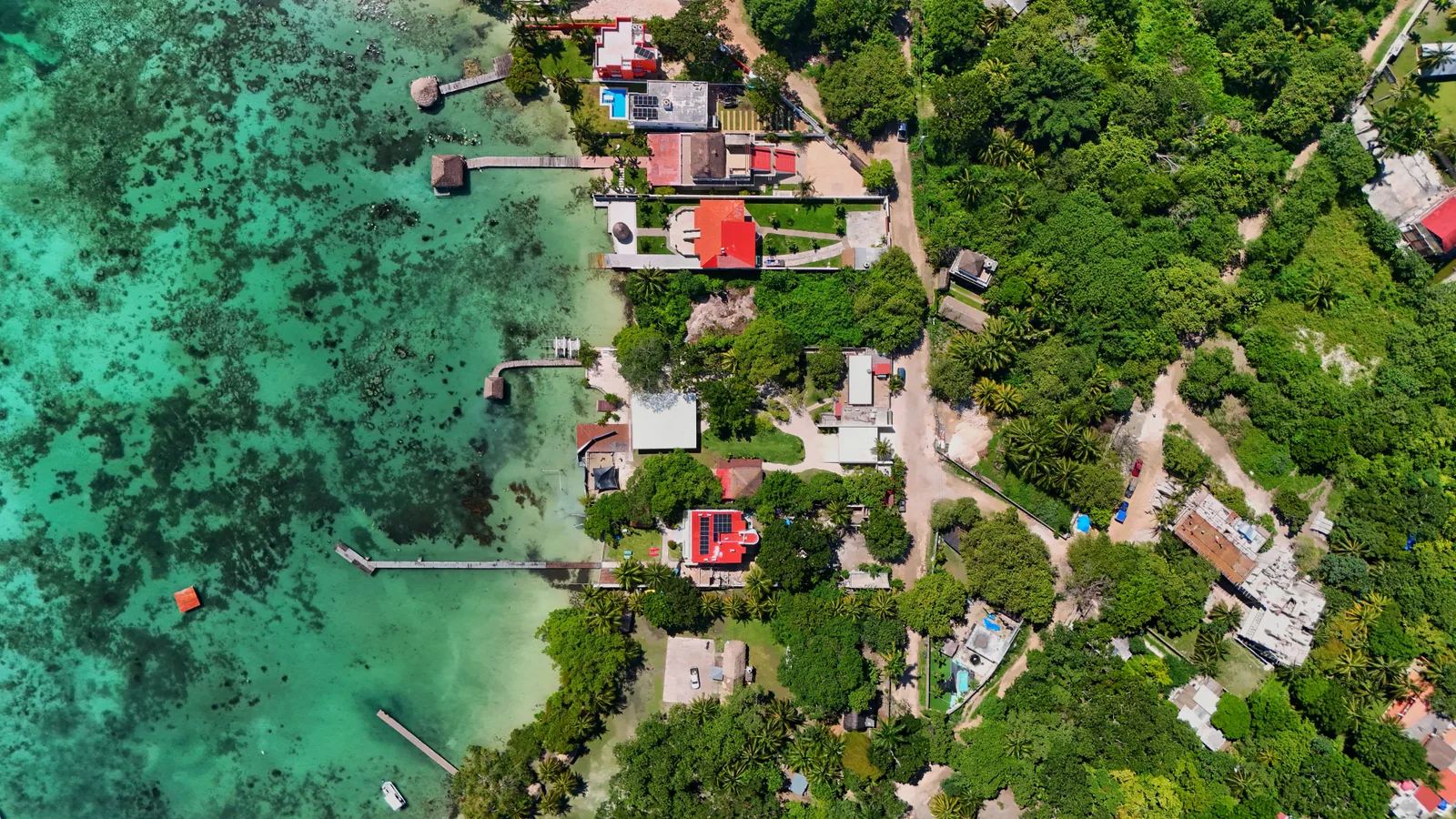 Hébergement tropical ouvert sur un paysage côtier caribéen, vue principale pour location bungalow Martinique
