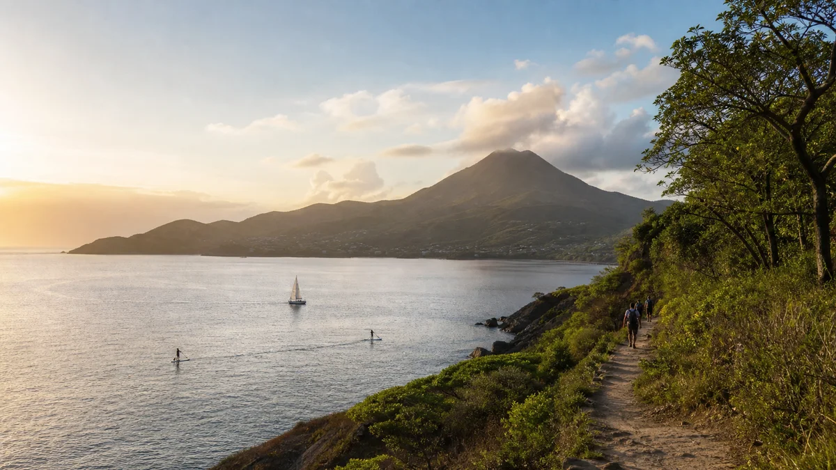 Voyage actif entre randonnée et activités nautiques dans les Caraïbes, vue complémentaire pour quelle île des Caraïbes choisir